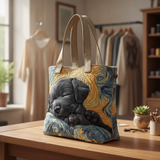 Bolsa Tote Snooze Labrador Negro Starlight
