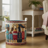 Cesto de Ropa para Dachshund Felices