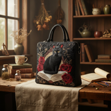 Bolsa Tote Acolchada con Diseño de Patas Oscuras
