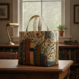 Bolso de Hombro Acolchado Books and Blooms