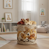 Cesto para la Ropa de los Sueños Corgi de las Fiestas