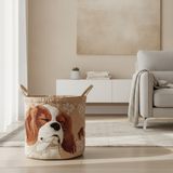 Cesto de Ropa King Charles Soñoliento