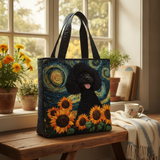 Bolsa Tote con Sonrisa de Girasol Estrellado