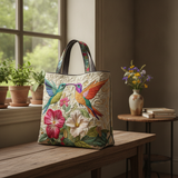 Bolso Tote Acolchado Colibrí