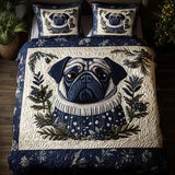 Juego de Ropa de Cama Pug Ártico 3 Piezas
