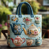 Bolso de Hombro Acolchado con Flores