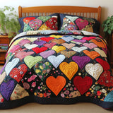 Juego de Ropa de Cama de 3 Piezas Corazones Latientes