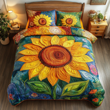 Delicia de Girasole Luminoso Juego de Ropa de Cama de 3 Piezas