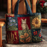 Bolsa Tote "Gato en Flor"