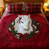 Juego de Ropa de Cama de 3 Piezas Pony de Navidad