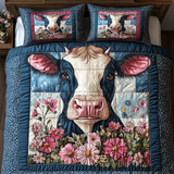 Juego de Ropa de Cama de 3 Piezas "Sueños de Vacas en el Campo"