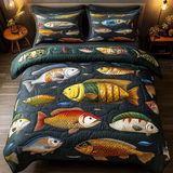 Juego de Ropa de Cama de 3 Piezas Fish Fantasy