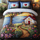 Juego de Ropa de Cama de 3 Piezas Floral Path
