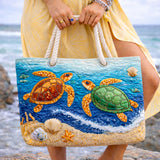 Bolsa de Playa Hecha a Mano | Tortuga Tropical