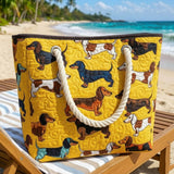 Bolso de Playa Hecho a Mano | Dachshund