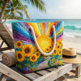Bolso de Playa Hecho a Mano | Sol Arcoíris