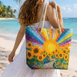 Bolso de Playa Hecho a Mano | Sol Arcoíris