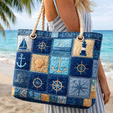 Bolsa de Playa Hecha a Mano | Náutica Azul