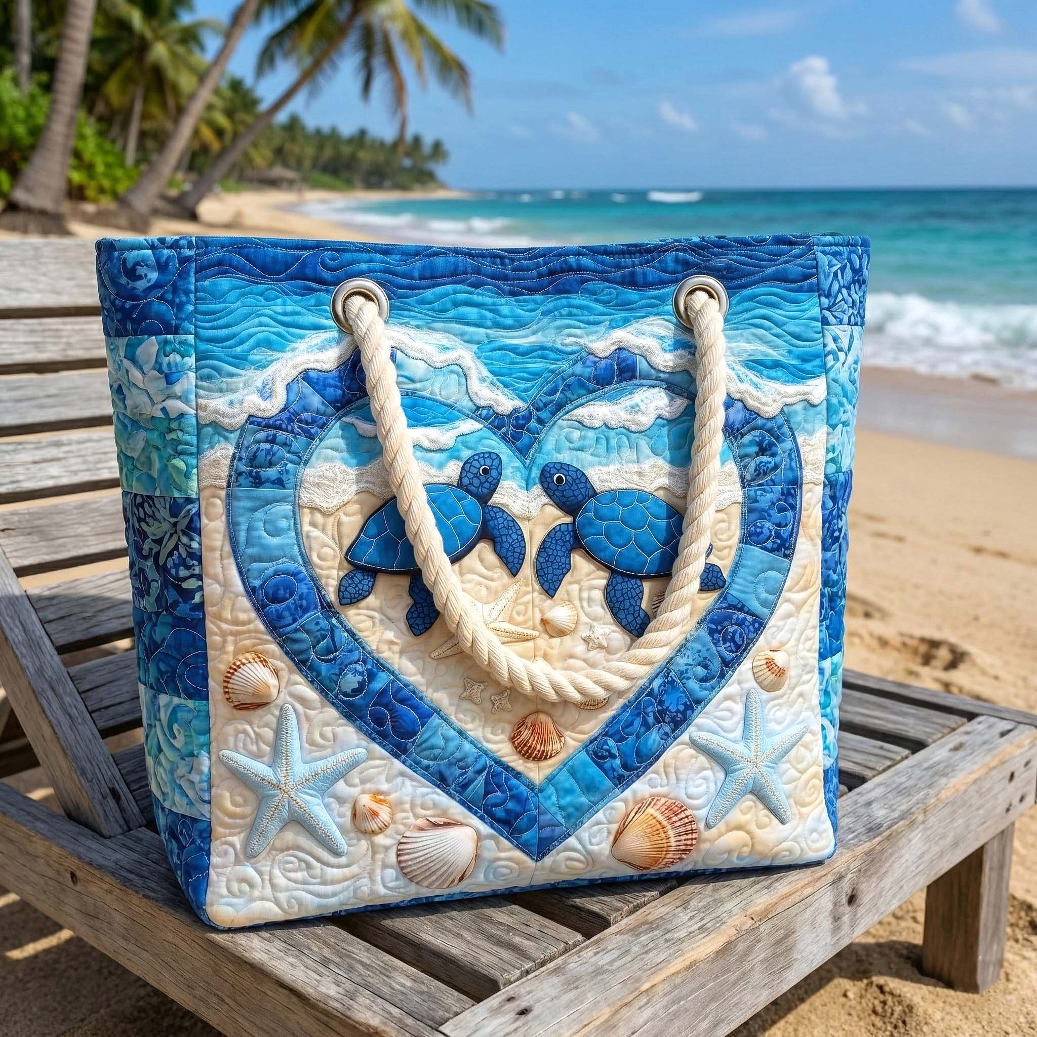 Bolso de Playa Hecho a Mano | Serenidad de Tortuga