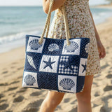 Bolsa de Playa Hecha a Mano | Serenidad de Conchas