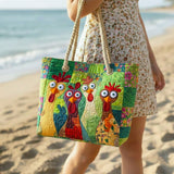 Bolsa de Playa Artesanal | Pollo Funky