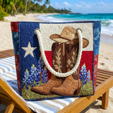 Bolso de Playa Hecho a Mano | Orgullo de Texas