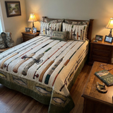Juego de Ropa de Cama Vintage de 3 Piezas