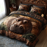 Juego de Ropa de Cama Jungle Hippo