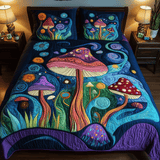 Juego de Ropa de Cama de 3 Piezas Setas de Medianoche