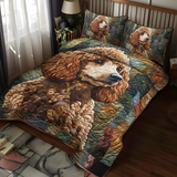 Juego de Ropa de Cama Poodle Parade 3 Piezas