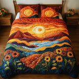Juego de Ropa de Cama Acolchado de 3 Piezas Radiant Mountain Glow