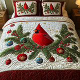 Conjunto de Ropa de Cama de 3 Piezas Rojo Espléndido