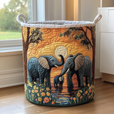 Cesto para la Ropa Sucia Elefante Rústico