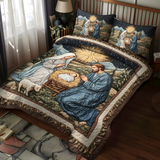 Juego de Ropa de Cama de 3 Piezas Silent Night Blessings