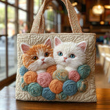 Bolsa Tote de Hilo Suave Gemelos
