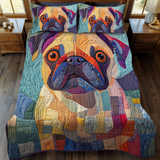 Juego de Ropa de Cama Squishy Pug Love 3 Piezas