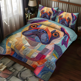 Juego de Ropa de Cama Squishy Pug Love 3 Piezas