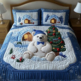 Juego de Ropa de Cama de Invierno de 3 Piezas