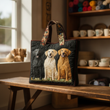 Bolso Artesanal con Tres Labradores