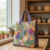 Bolso Tote Artesanal para Plantas Suculentas