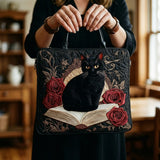 Bolsa Tote Acolchada con Diseño de Patas Oscuras