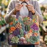 Bolso Tote Artesanal para Plantas Suculentas