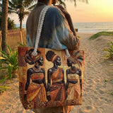 Bolsa de Playa Hecha a Mano | Melanin Queens Glow